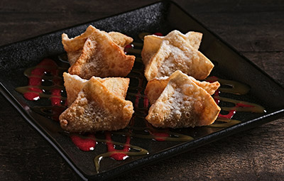 GUAVA CHEESE WONTONS